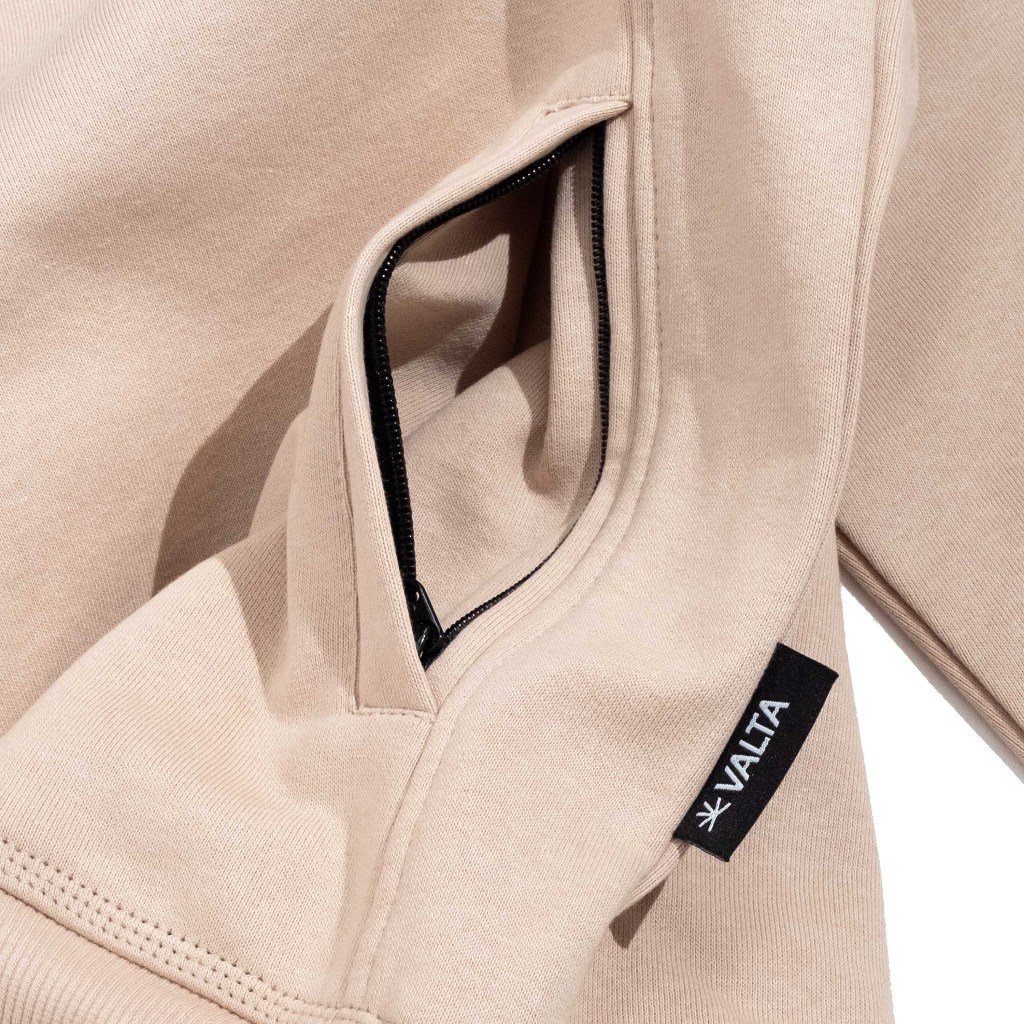 Athletica Regular Hoodie – Beige - Image 4